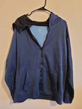 Champion Blue Full-Zip Hoodie Jacket #370